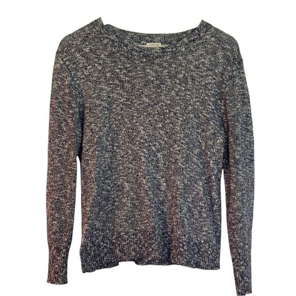 J.Crew navy cotton spacedye crewneck sweater xs - Picture 1 of 8